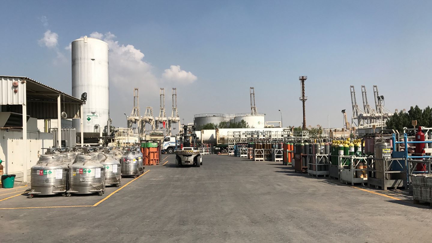 Air Products' industrial gas facility in the United Arab Emirates